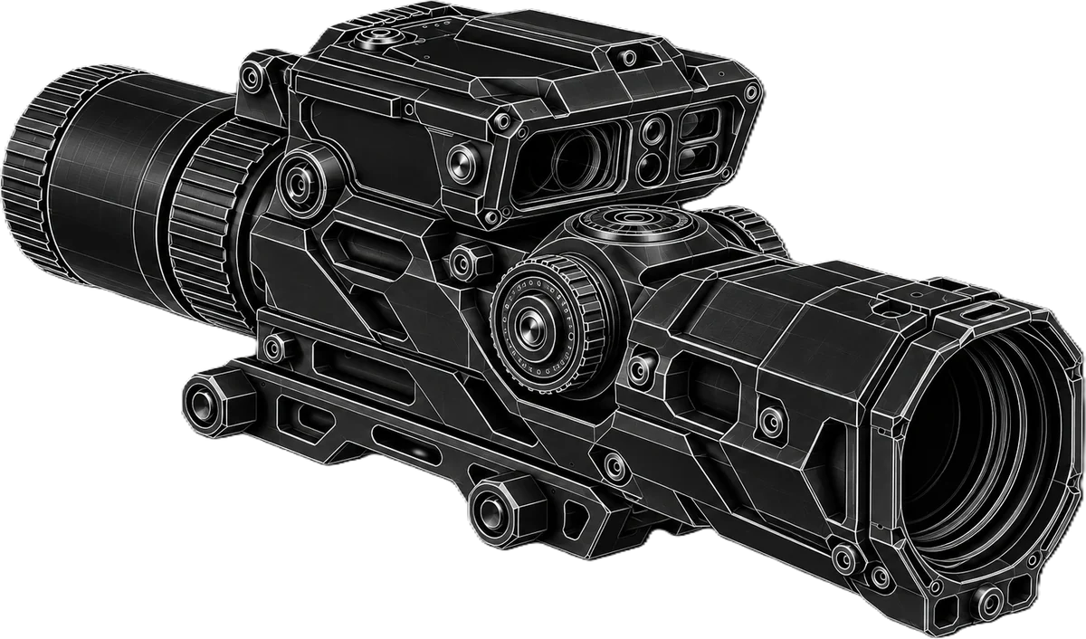 Advanced Weapon Optics — AI concept render, for reference